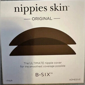 New Nippies Nipple Cover Sticky Silicone Reusable Espresso size A-C cups